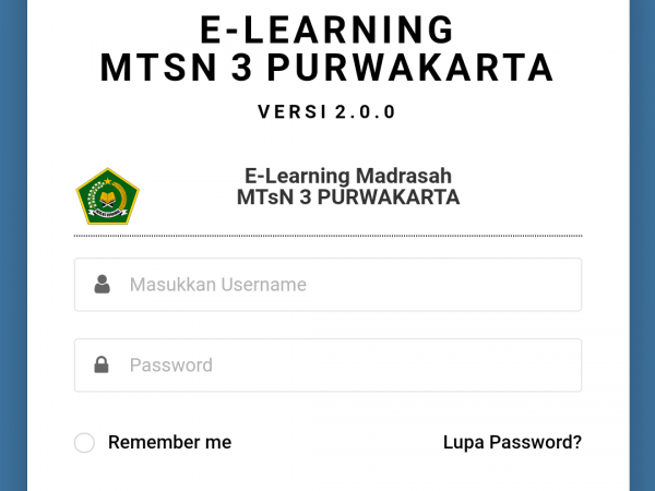 TUTORIAL E-Learning Madrasah Versi 2.0.0 (Login Akun Siswa) - Cara Login dan ABSEN Kelas Online